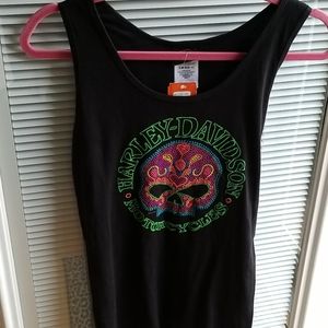 Harley Davidson Las Vegas black tank top